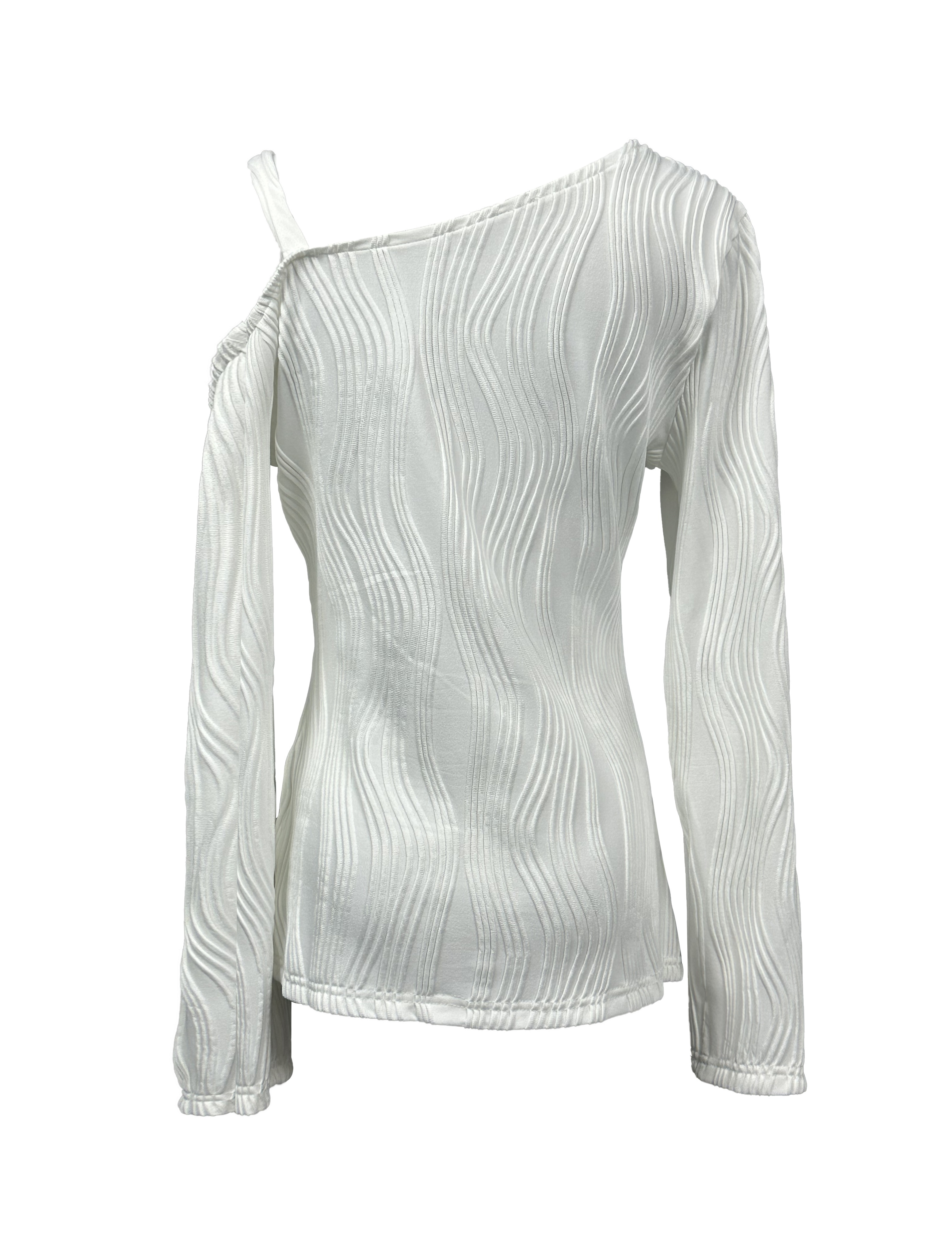 Chemser Trcoté à Perles Pour Femme, Tenue élégante, Ample, épaules Dénudées, Nœud Papllon