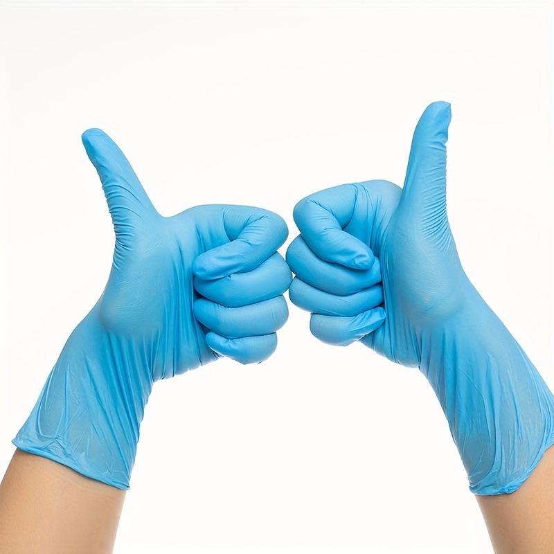 Blue Disposable Nitrile Gloves Power Free Gloves Home - Temu Australia