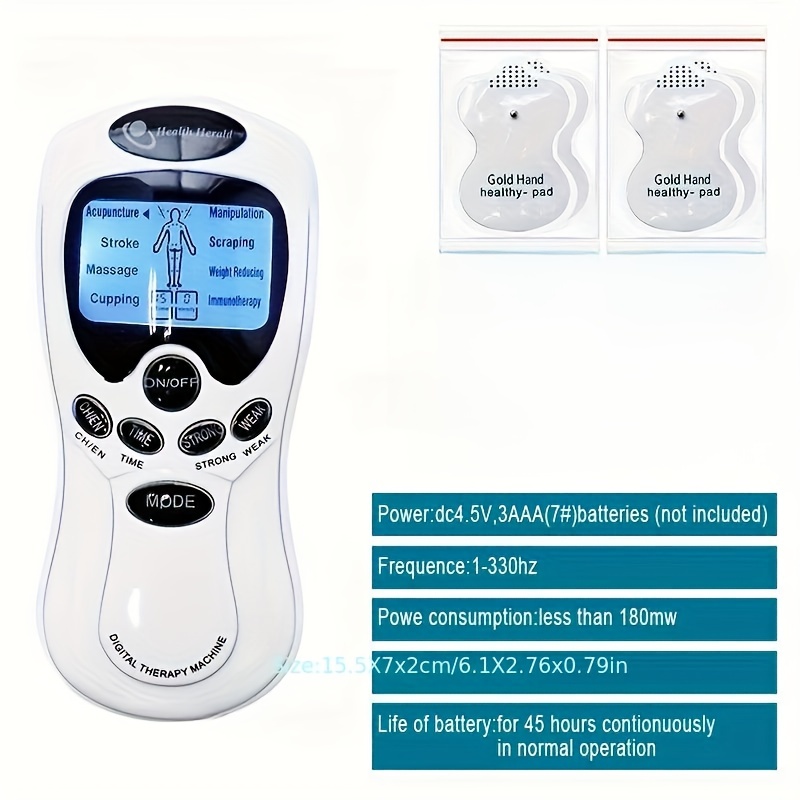 Fisioterapia Profesional Decenas Estimulador Muscular Eléctrico Electrodos  De Fisioterapia Masaje Relajante De Pulso Regalo De Acción De Gracias Para