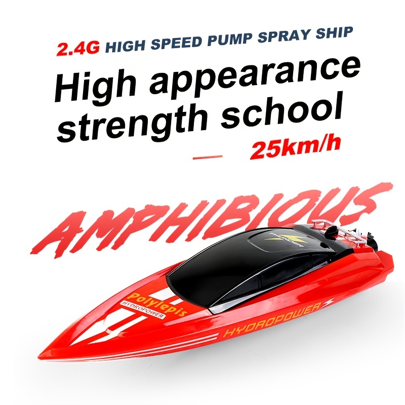 Hj808 Rc Boat 2.4ghz 25km/h High-speed Remote Control Racing Ship, Water  Speed Boat Children Model Toy - Toys & Games - Temu