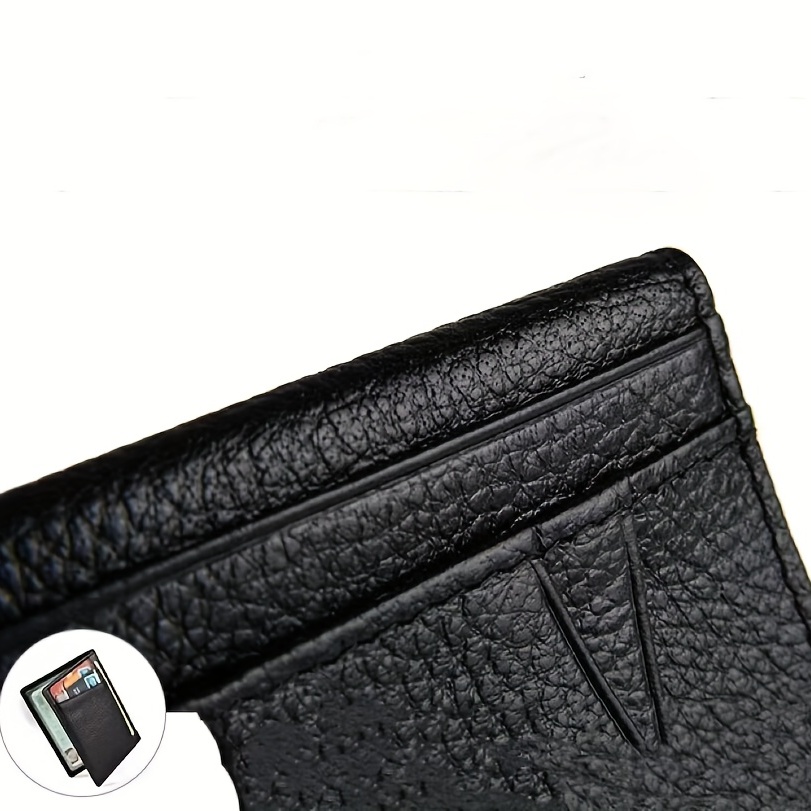 Ultra Thin Cow Leather Wallet Anti Theft Men's Card Bag Real Leather Wallet