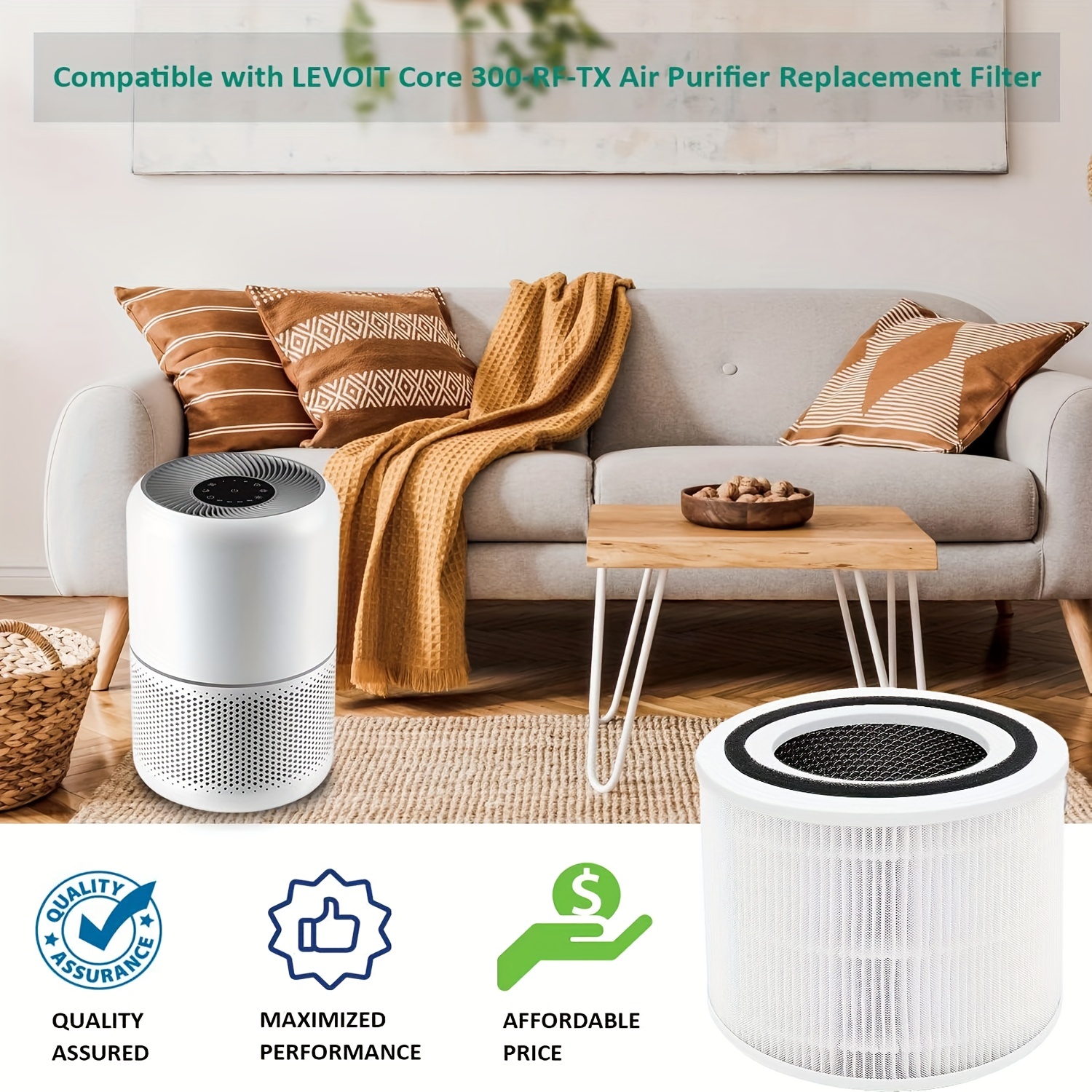 Levoit -pur131 Replacement Filter Set - 2 Hepa Filters & 2 Activated Carbon  Pre Filters For Enhanced Air Quality - Compatible With -pur131 And -pur131s  Air Purifiers - -pur131-rf - Temu