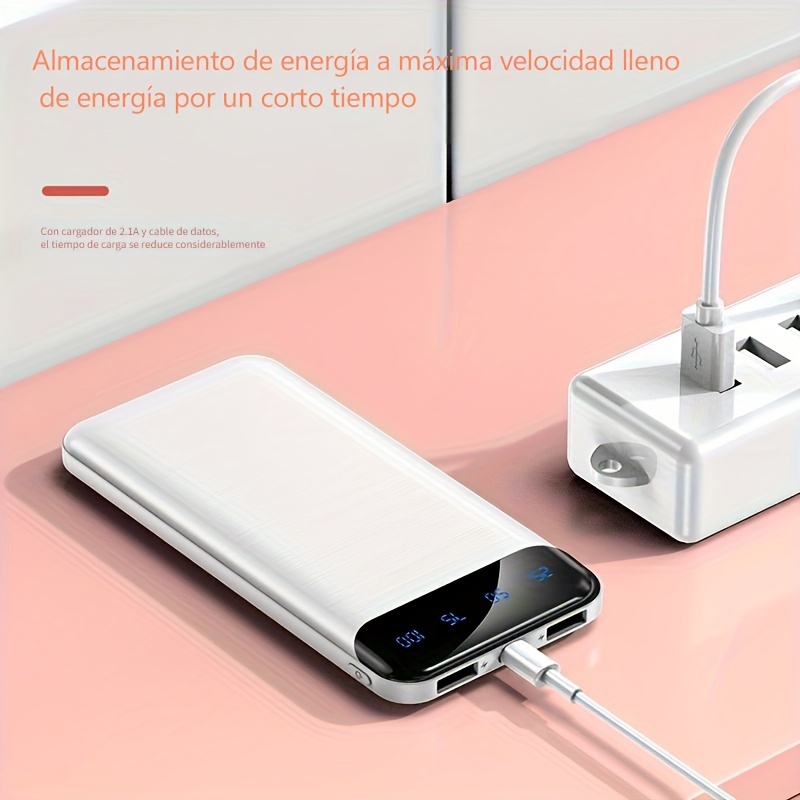 Cargador portátil cargador de batería USB de 12000 mAh doble entrada y  salida carga rápida cargador externo delgado y ligero compatible con iPhone  – Yaxa Costa Rica