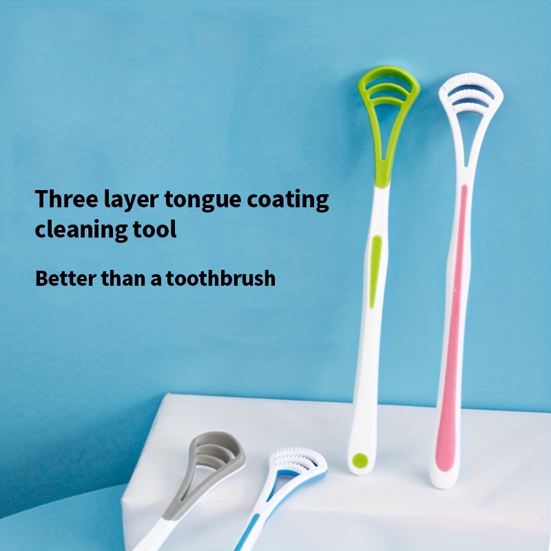 Reduce Bad Breath With Silicone Tongue Scraper - Oral Care Tool For Adults  - Temu