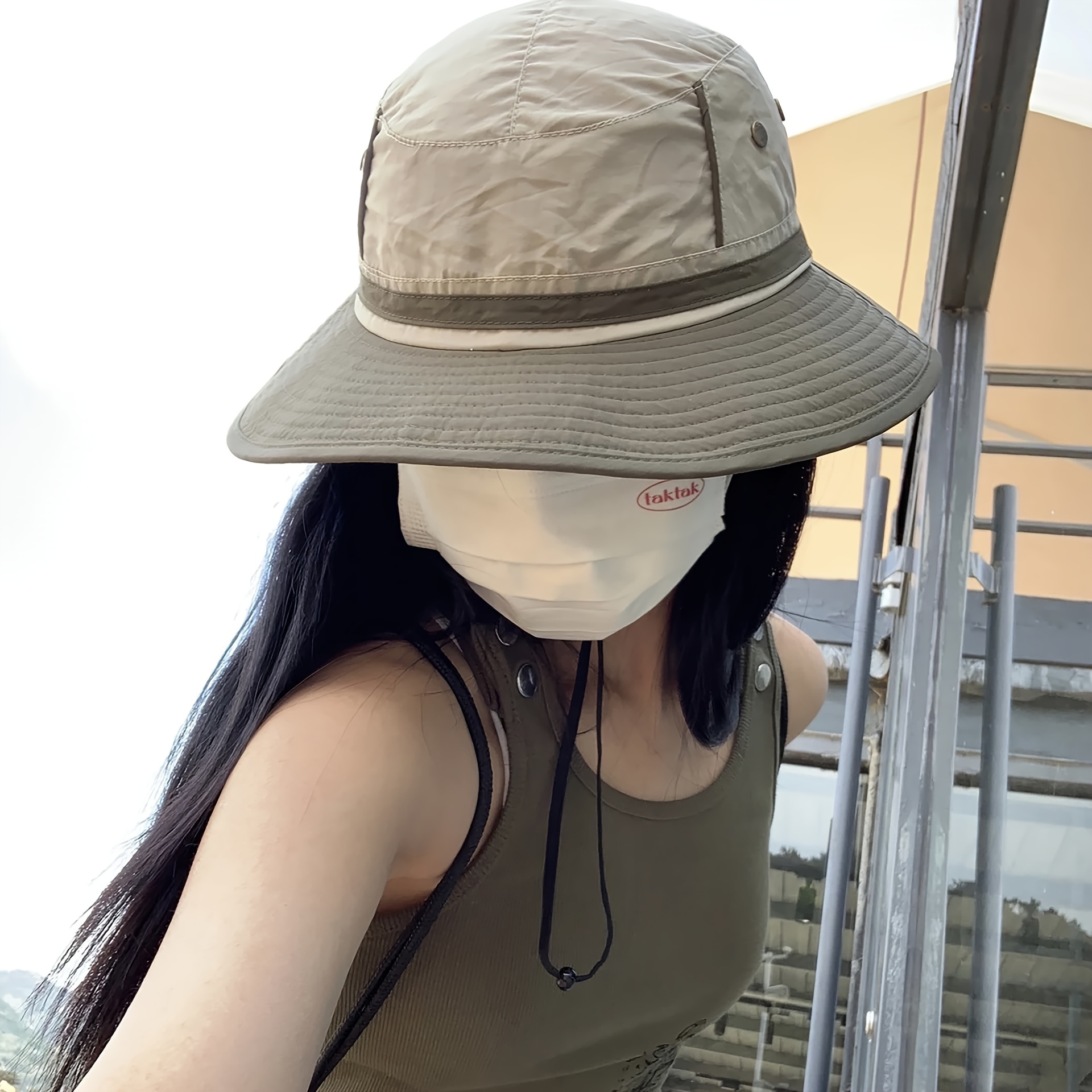Wide Brim Sunscreen Bucket Hat Lightweight Breathable Uv - Temu