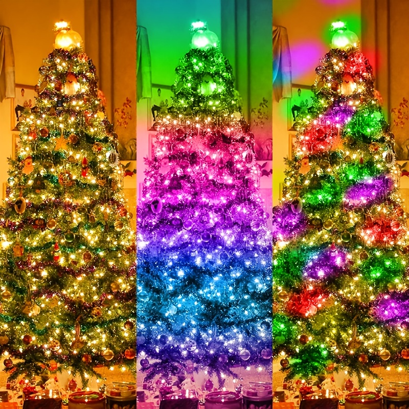 Smart DIY Christmas Tree LED String Lights APP Control Music Sync Fairy  Garland for Navidad Home Room Xmas Decoration Outdoor - AliExpress