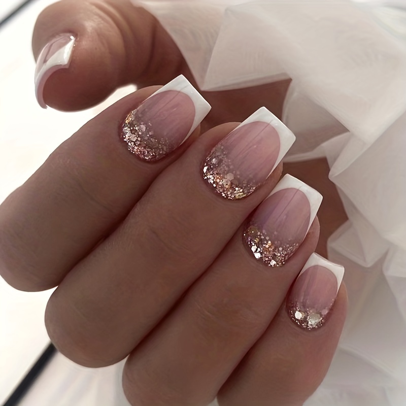 Glitter French Nails - SHTOLIDA