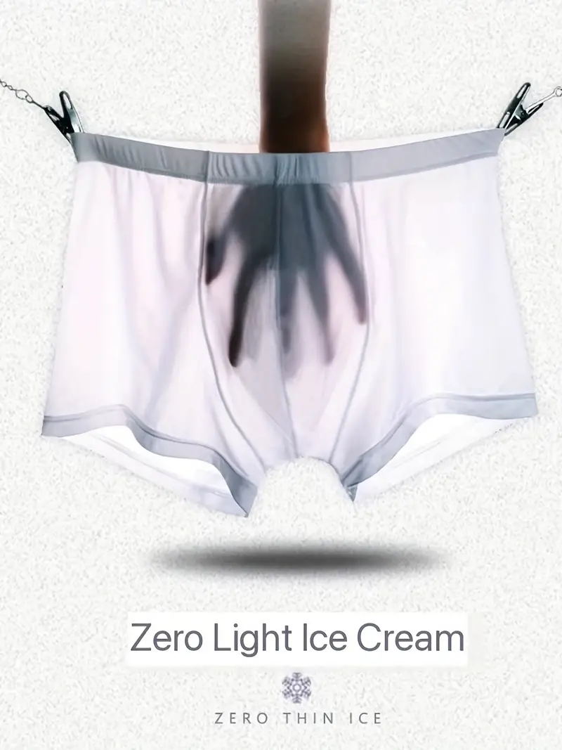 Men's Ice Silk Comfortable Panties Men's Breathable Thin - Temu