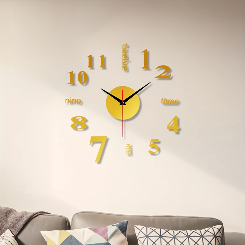 1pc Reloj Pared Adhesivo Minimalista Moderno, Decoración Hogar Acrílico Diy  Números Romanos Árabes 3d, Regalo Decoración Habitación Halloween Navidad -  Hogar Cocina - Temu Mexico