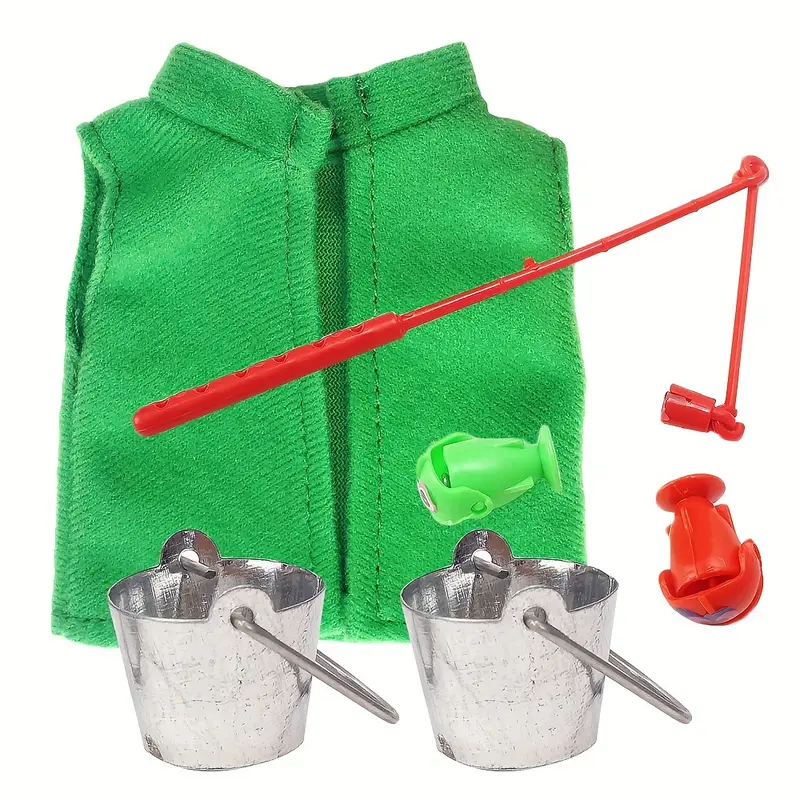 Elf Accessories Props Green Vest Mini Iron Barrel Micro - Temu