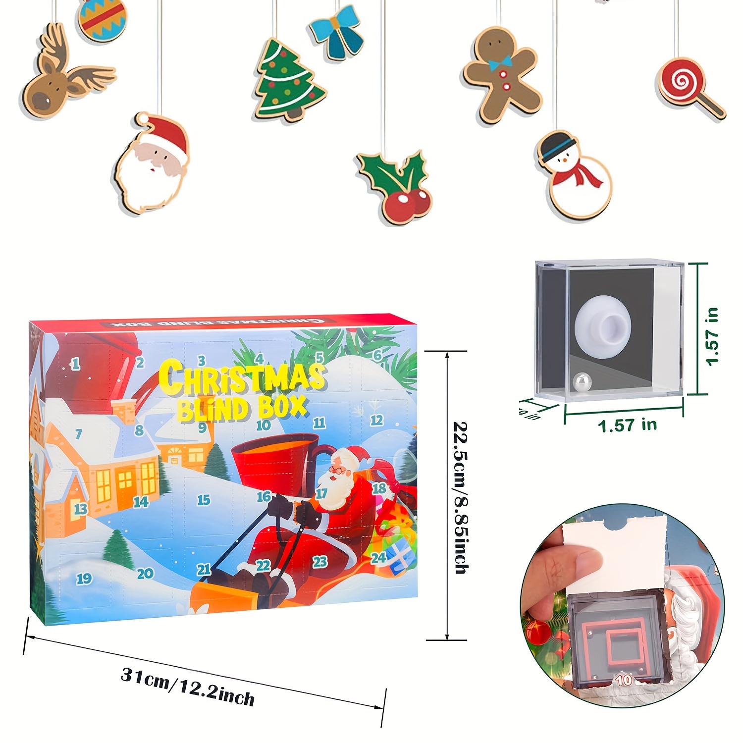 Advent Calendar 2023 Countdown Christmas Box Advent Calendar - Temu