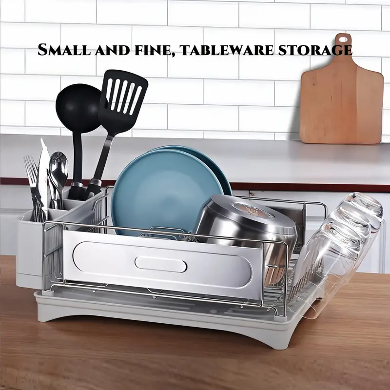 Flatware Organizers, Dish Drying Rack, Compact Kitchen Dish
