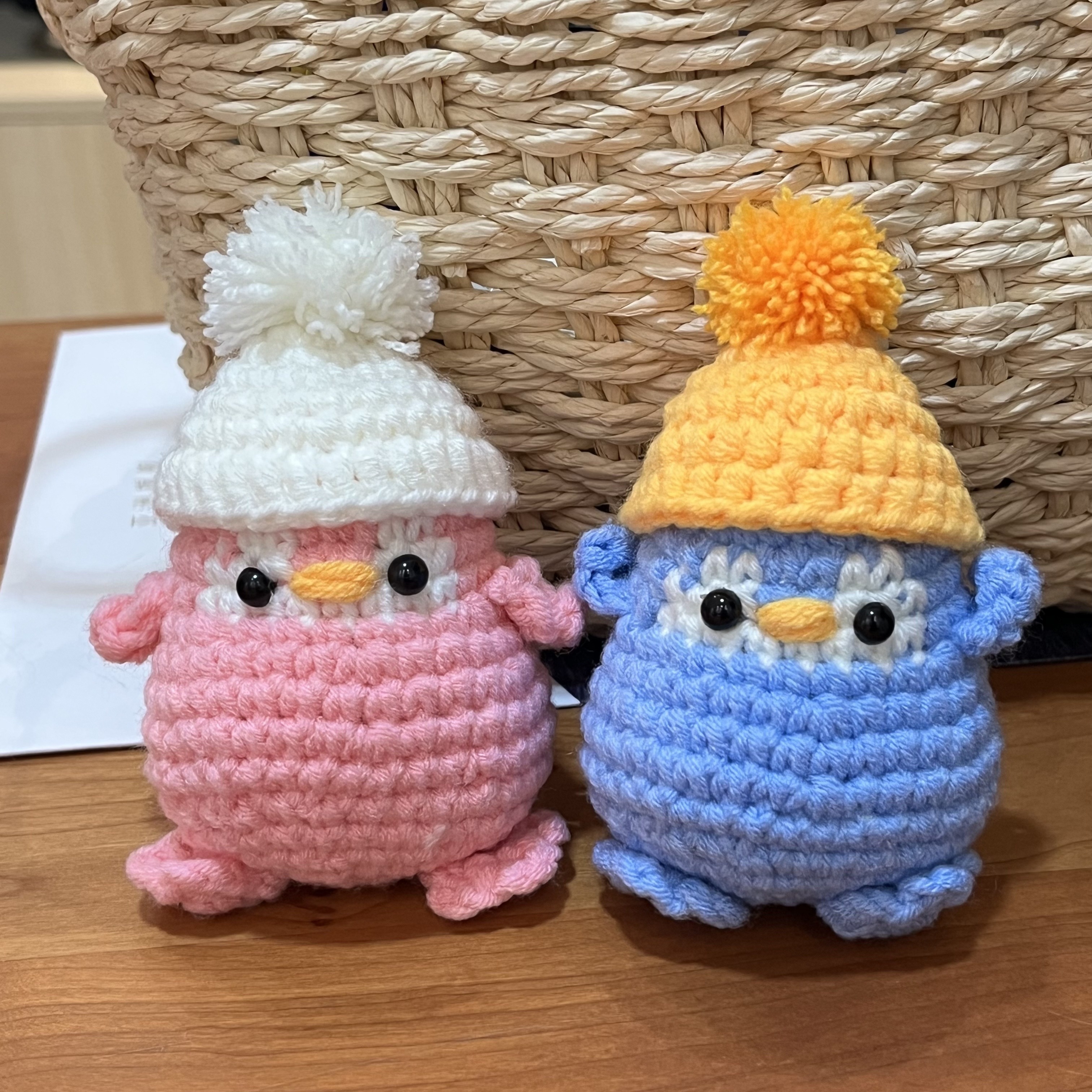 8Pcs DIY Handmade Doll Crochet Kit For Beginners Penguin Sewing