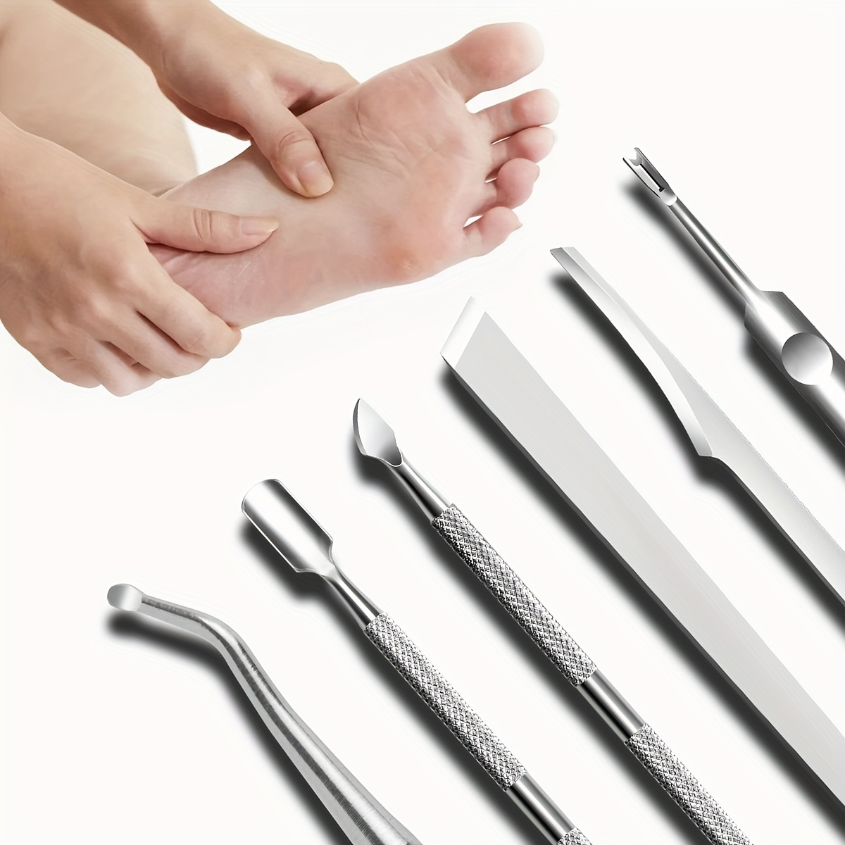 Utensilio para quitar cutículas, cuchillo de manicura, manicura y pedicura