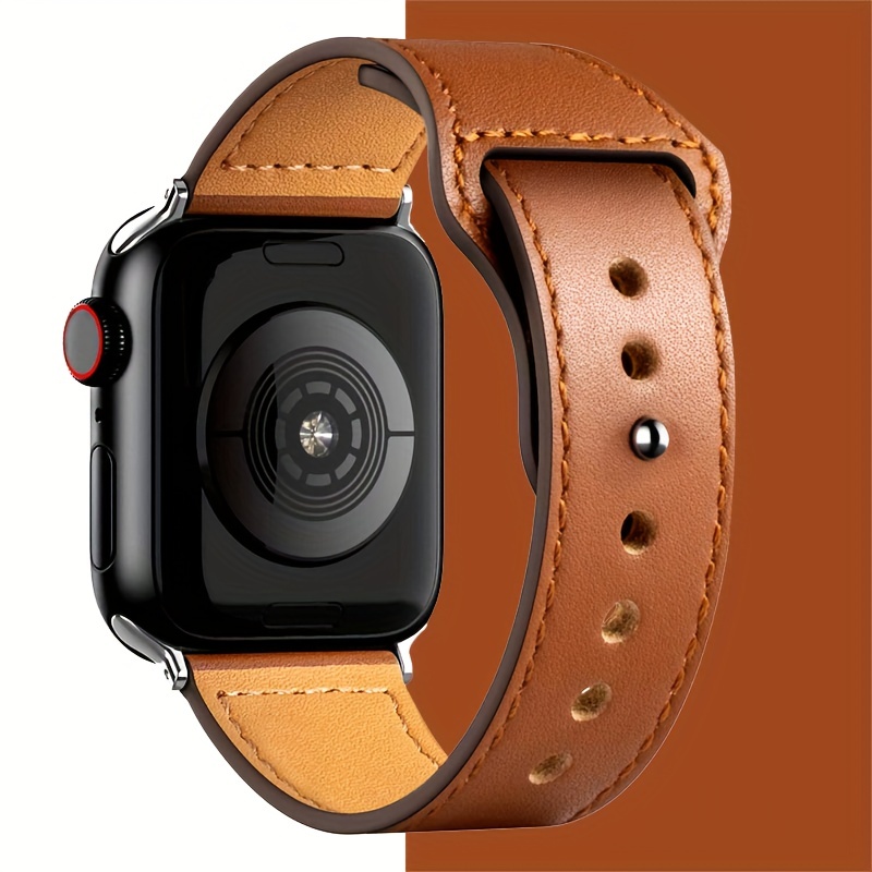 Leather Strap For Apple watch Ultra 49mm 7 45mm 41mm 6 5 4 SE 44mm