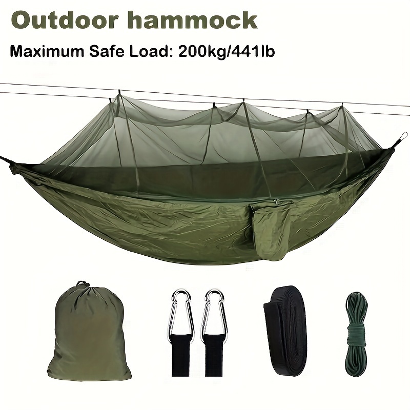 Outdoor Hammock With Mosquito Net Camping Swing