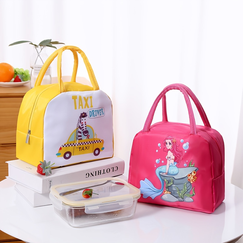 Insulated Lunch Bag Cute Insulated Cartoon Aesthetic Lunch Box Preppy  Leakproof Cooler Tote Reusable Lunch Tote Bag Thermal - AliExpress