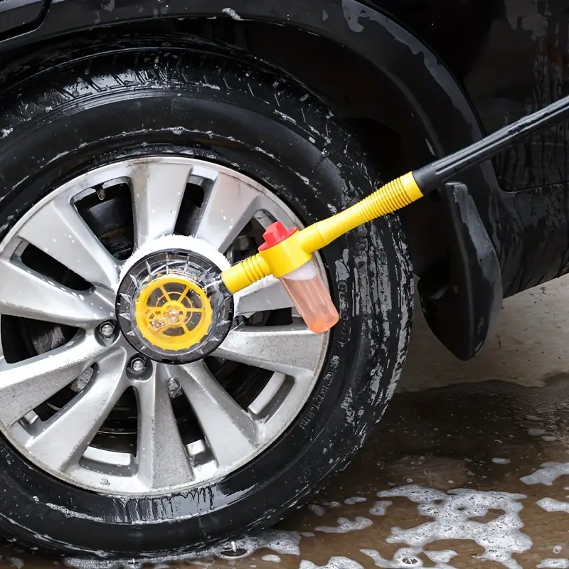 360 rotating car wash brush kit high pressure chenille bristles with automatic foaming for vehicle cleaning adjustable dip wash rotary wash brush details 15