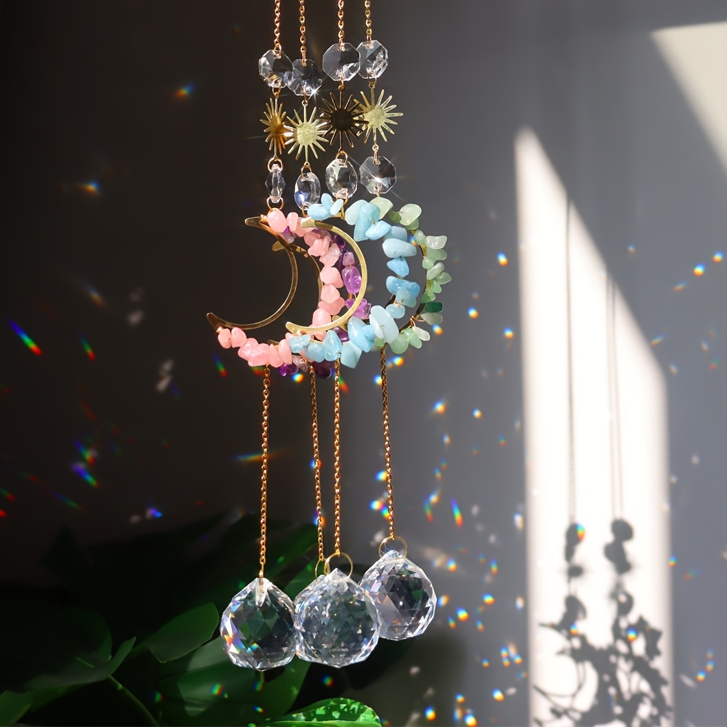 1pc Rainbow Maker Crystal Sun Catcher for Window Hanging and Office Decor -  Perfect Gift for Her/She on Anniversary