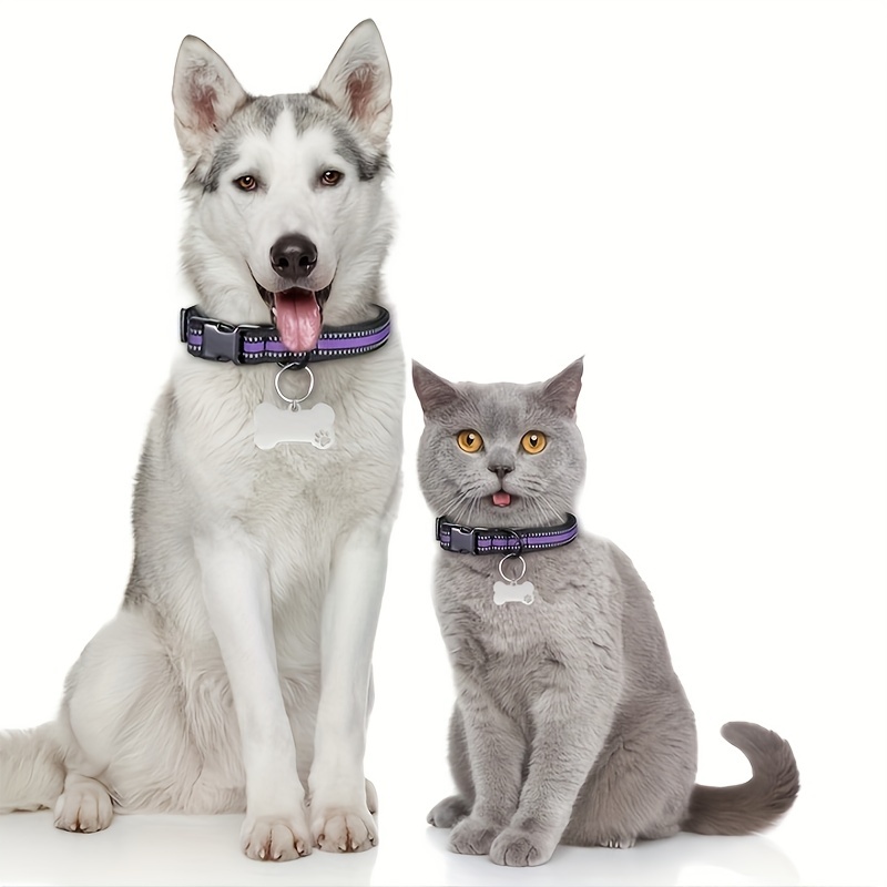 Christmas Dog Collar Gifts  Acrylic Bone Shape Dog ID Pet Tags