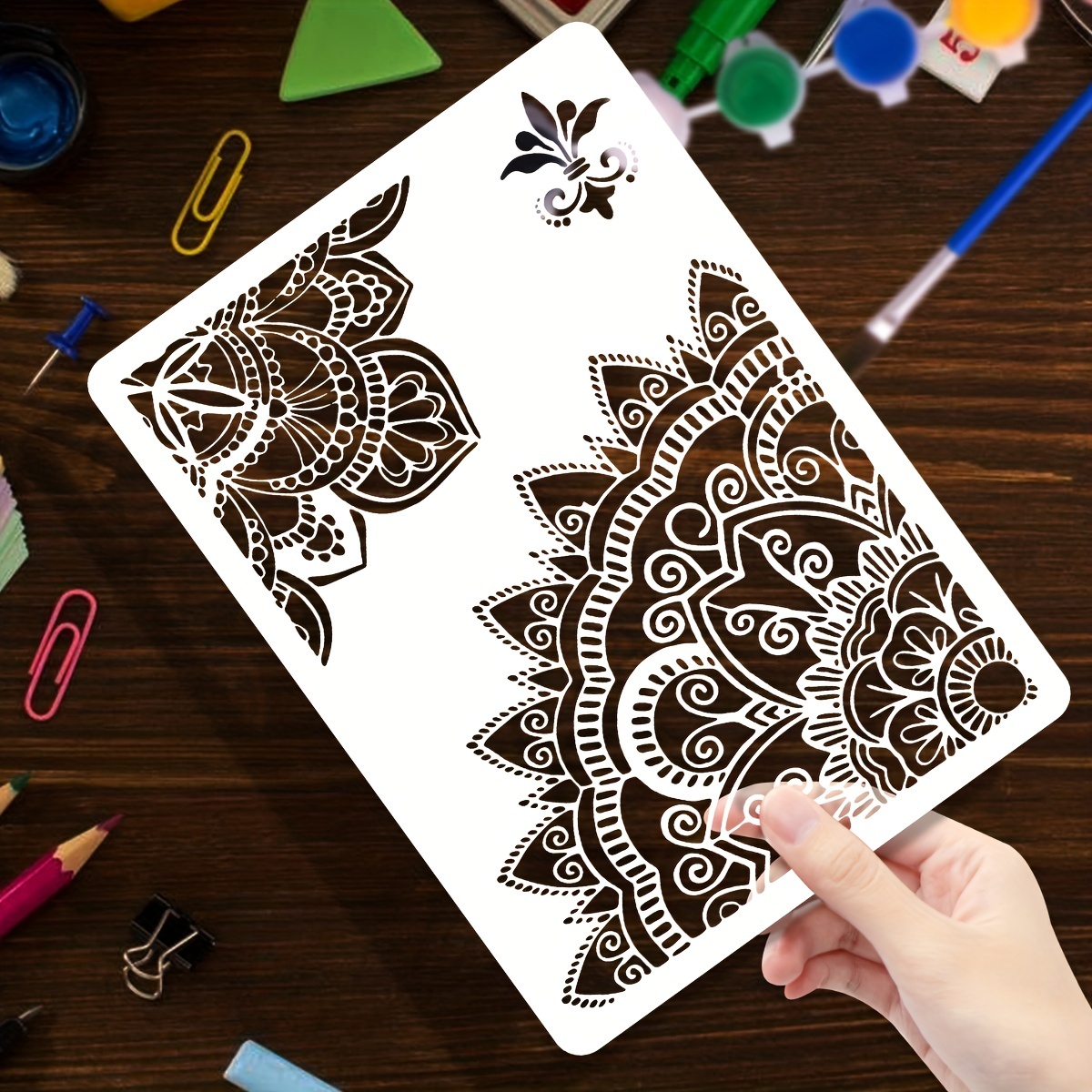 Wooden Diy Drawing Template Templates Children's Drawing - Temu