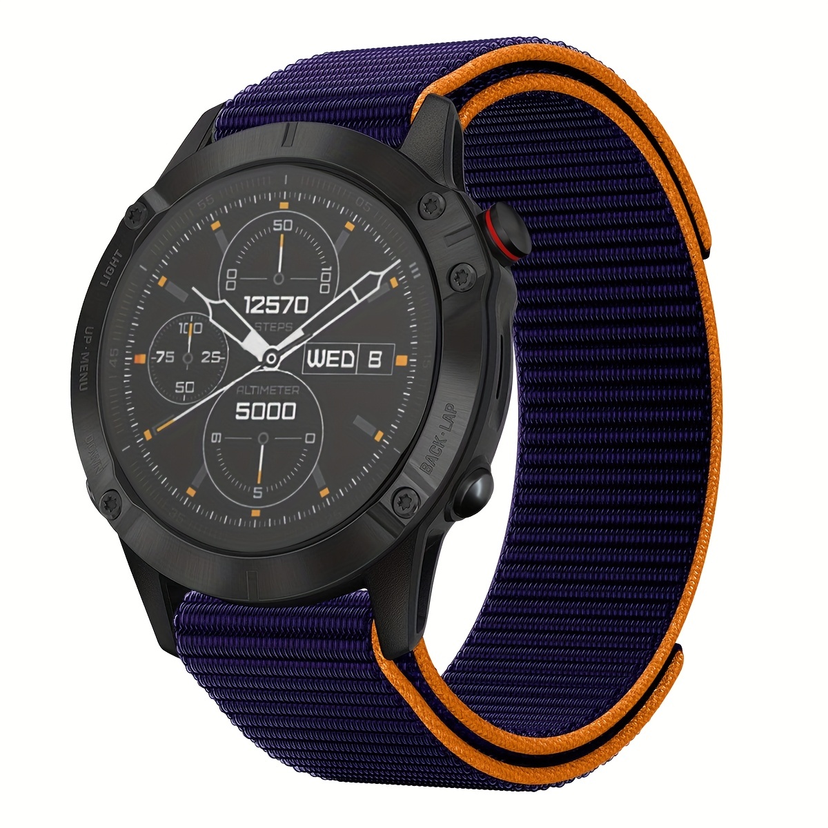 Correa de reloj elástica ajustable compatible con Garmin Forerunner 235,  correas de repuesto deportivas de nailon transpirable para Forerunner