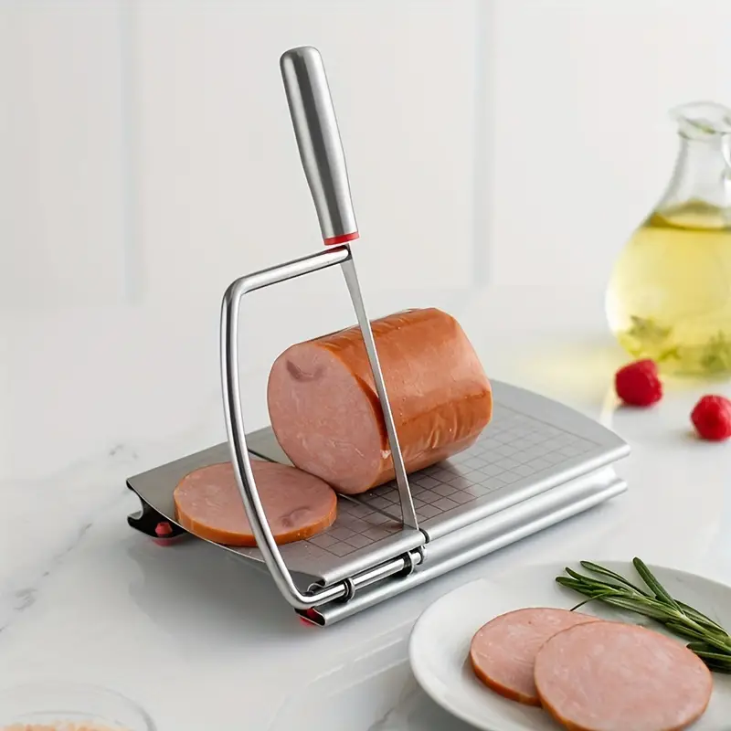 Cheese Slicer, Stainless Steel Cheess Cutter, Adjustable Thickened Cheese  Cutter, Effortlessly Cheess Slicer For Butter, And Ham, Kitchen Gadget,  Easy And Accurate Slicing - Temu