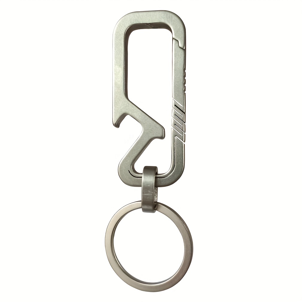 Titanium Carabiner Keychain Clip Minimalist Keychain Key Clip Quick Release  Hooks Titanium Alloy Keychain Key Clip