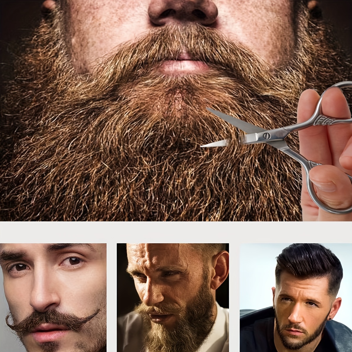 Trim Scissors & Comb, Mustache/Beard