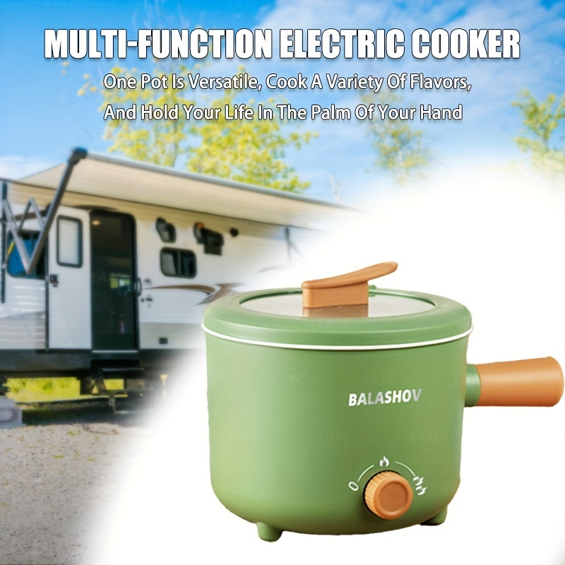 Smart Rice Cooker Motorhome Portable Multi Functional Electric Cooking Pot  Cooking And Frying One Pot Household Small Electric Cooking Pot Non-stick