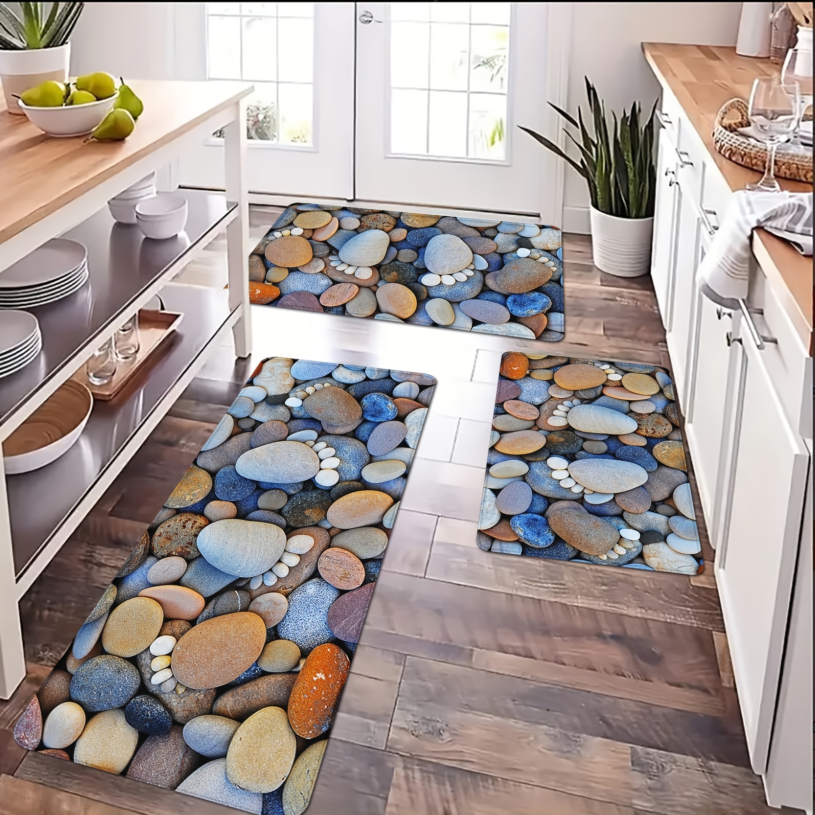 Non-slip Moroccan Rugs, Non-slip Oil-proof Floor Mat, Waterproof Runner Rug,  Dirt-resistant Floor Mat, Machine Washable, Kitchen Living Room Laundry  Bathroom Water-absorbing Floor Mat Set - Temu