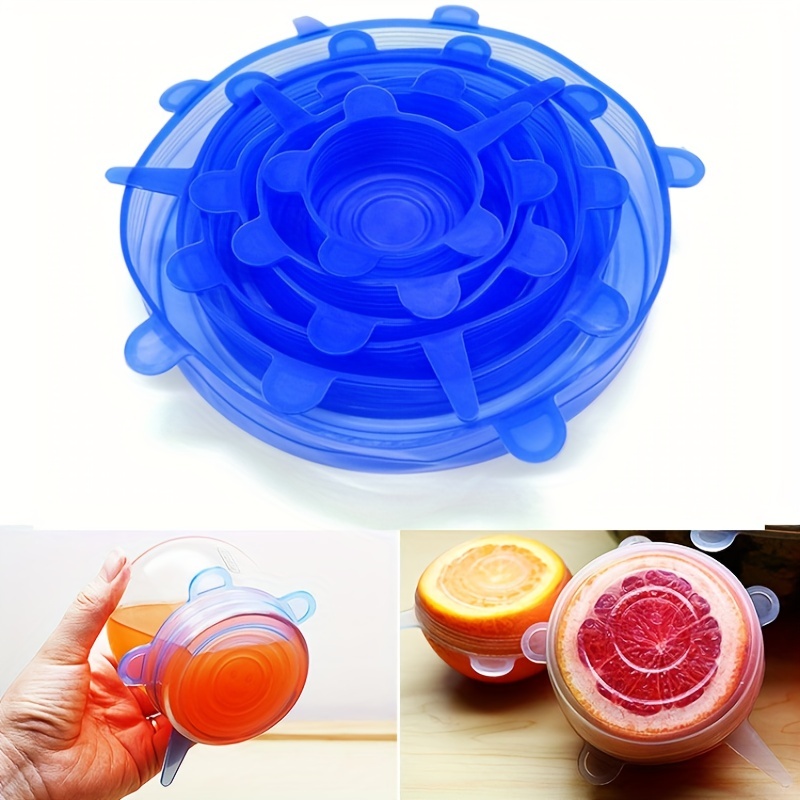Stretchable Silicone Fresh keeping Cover Fruits Vegetables - Temu