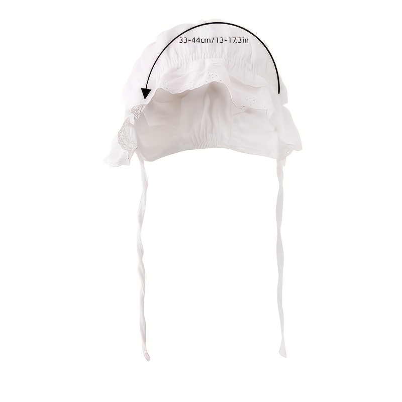 JESURUM BABY corded-lace tied bonnet - White