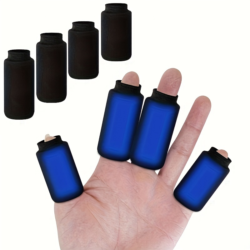 10 protectores de dedos de gel para heridas, gorras transpirables para  dedos con agujeros para grietas de dedos, eczema, dedos gatillo, ampollas