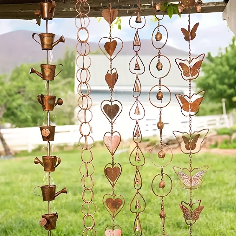 

Metal Wind Chimes - Rain Chain Garden Art, Indoor/outdoor Decorative Iron Crafts