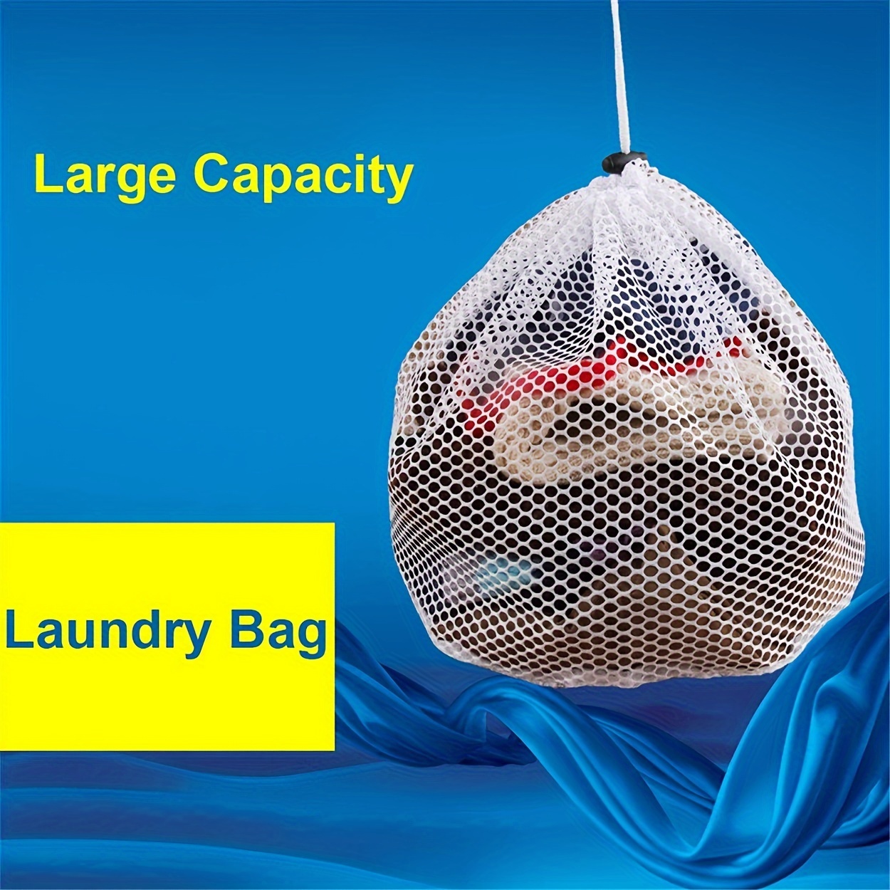 Reusable Cylindrical Laundry Bag With Zip - Anti-deformation Bra And Briefs Washing  Bag For Washing Machines - Mesh Design For Easy Cleaning And Organization -  Temu