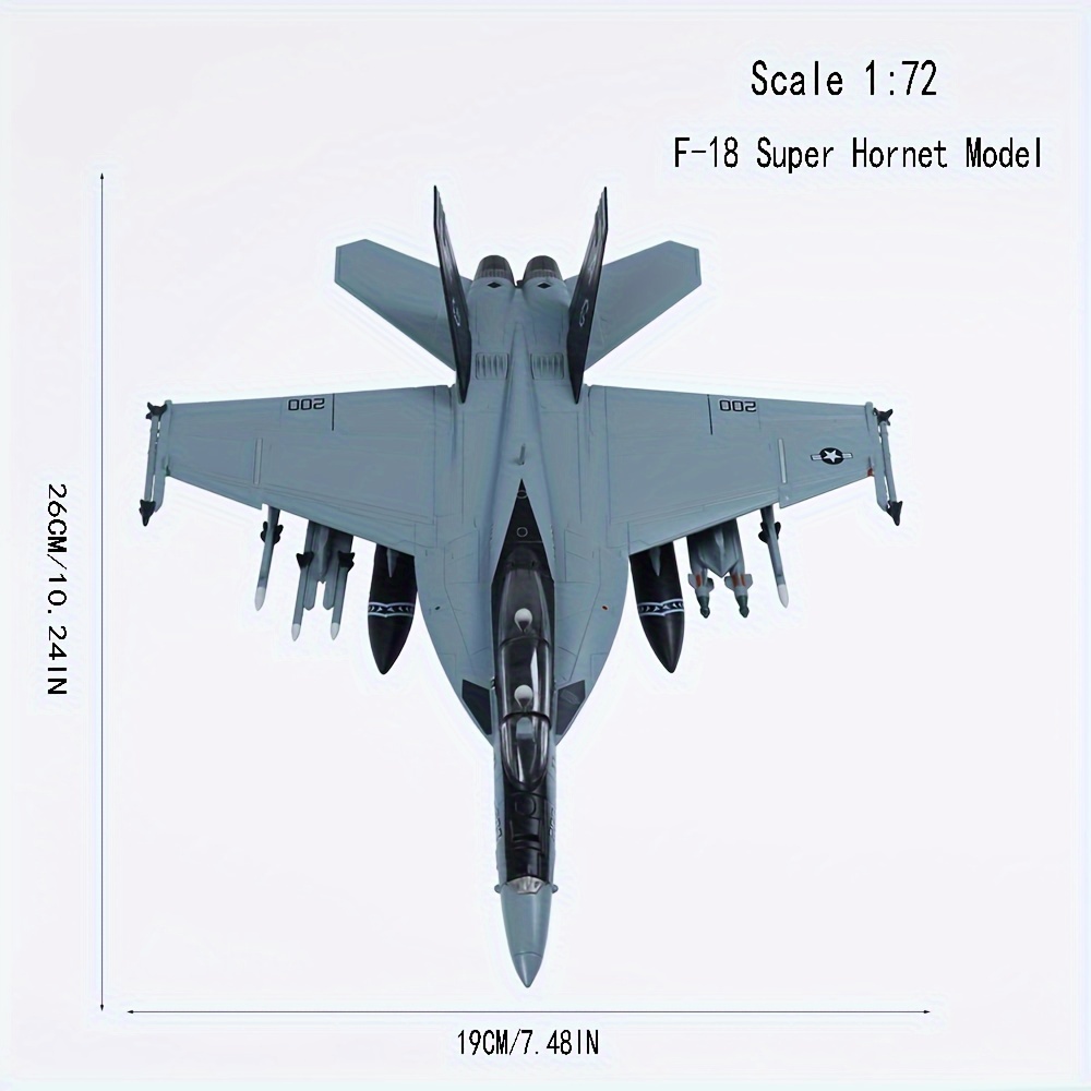 1/72 F-18 スーパーホーネット金属飛行機モデルダイキャスト軍用戦闘機モデルコレクションとギフト用
