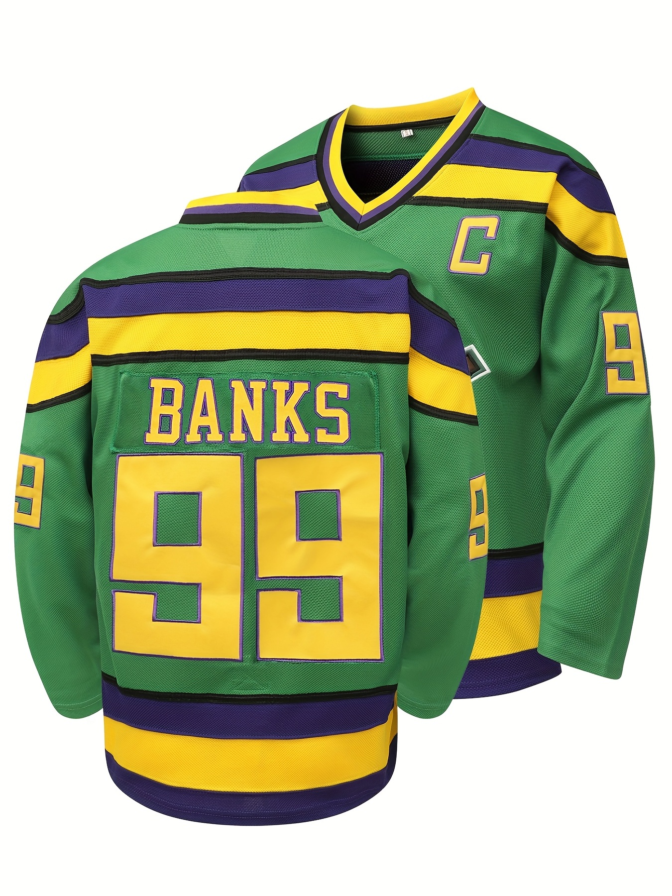  D-5 Mighty Ducks Baseball Jersey #96 Conway #99 Banks Jersey,Movie  Baseball Jersey for Men (Small, 96 Black) : Clothing, Shoes & Jewelry