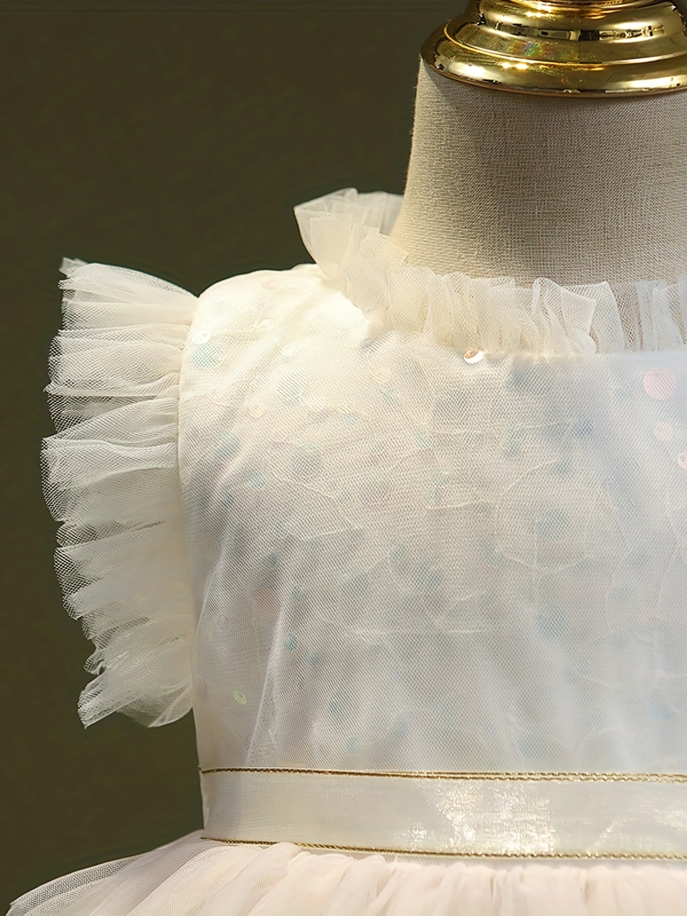 Girls' Sequins & Tiered Princess Dress for Summer