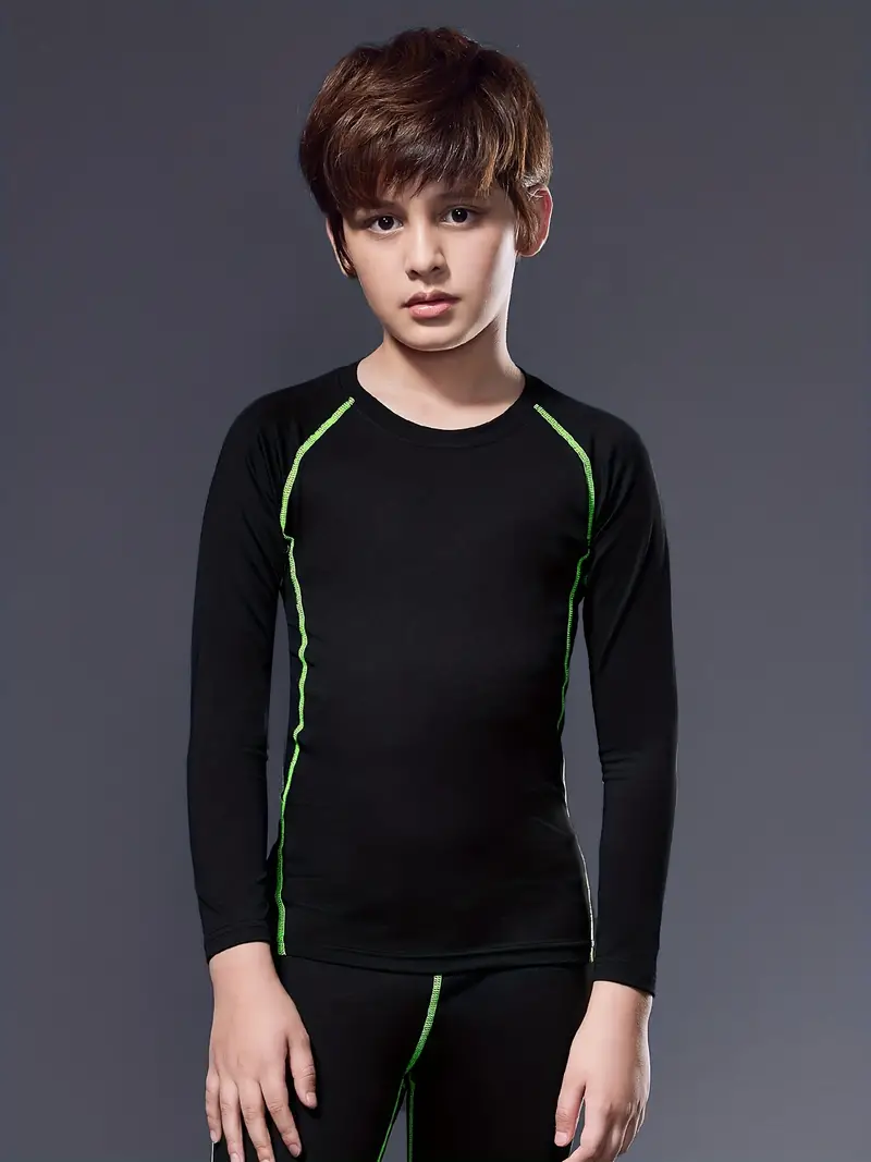 Boys' Quick dry Sports Sweatshirt: Athletic Compression Base - Temu Cyprus