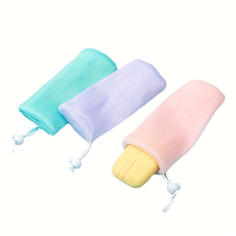 Foaming Net Bag for Bath Soap, Hanging Soap Mesh Bag, Thickened Material