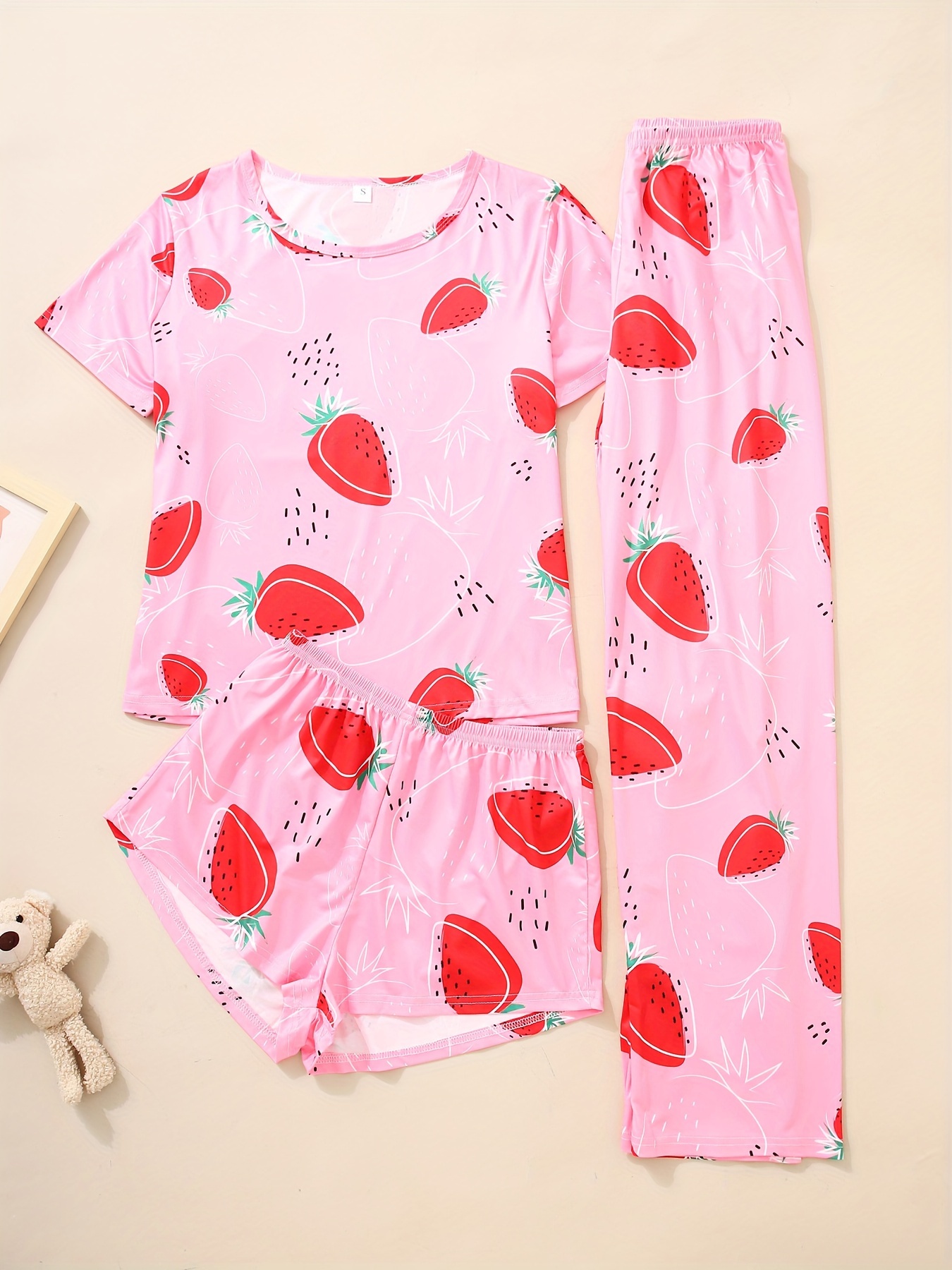 Strawberry Pajama Shorts - Temu