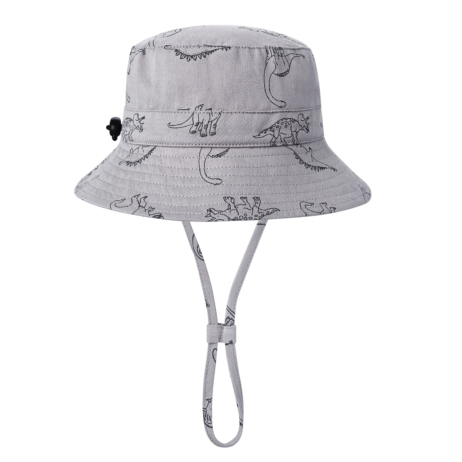 Kids Bucket Hats Boys Sun Hat Summer Camping Fishing Safari Hats For Boy  Sun Protection Wide Brim Beach Play Hat Light Grey One Size