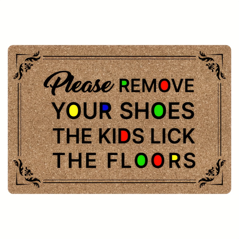 Anti-slip Rubber Backing Door Mat, Thickened Durable Doormat For