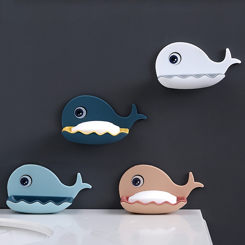 Cartoon Soap Dish with Self Draining for Shower Bathroom Kitchen