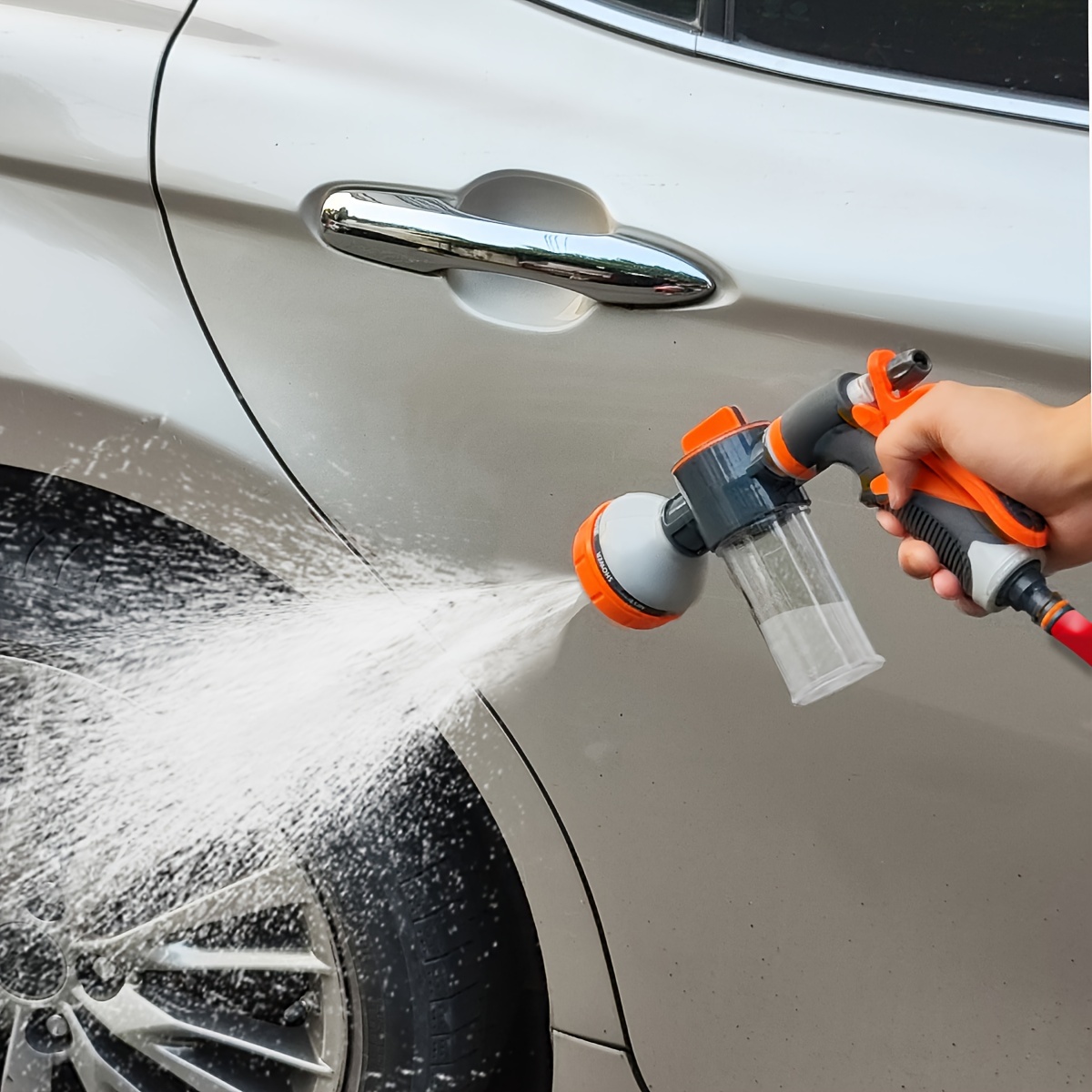 2l Car Wash Sprayer Foam Cannon For Hose Translucent Water Bottle