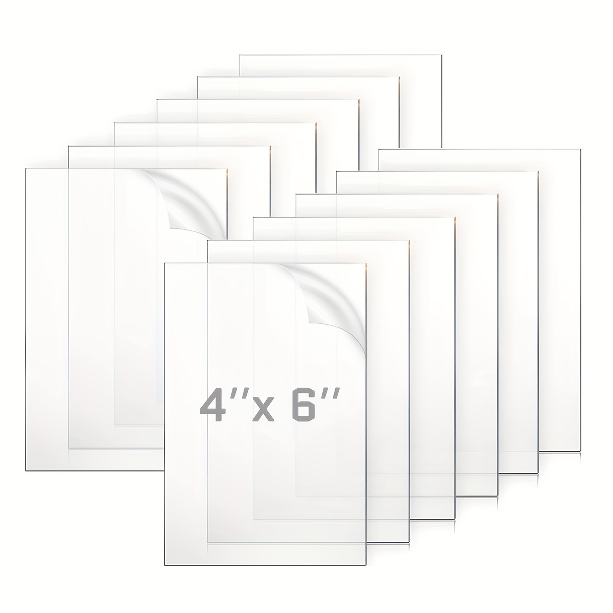 24 Pack 4x6 PET/Plexiglass Sheet 0.05 Bedexut Clear Plastic Panels for  Crafting Projects Cricut Cutting Replacement Picture Frame Glass.Make  Special Acrylic Signs for Festival Party Office. 24 4x6