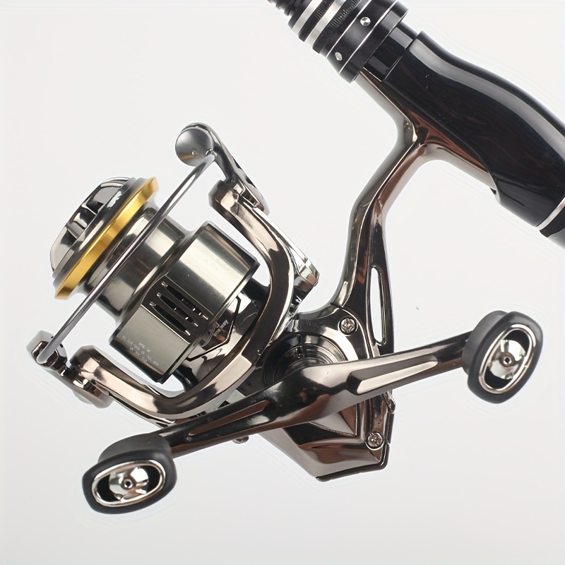 1pc 5.2:1 Speed Ratio Spinning Reel, Long Casting Metal Fishing Reel,  Fishing Tackle For Saltwater