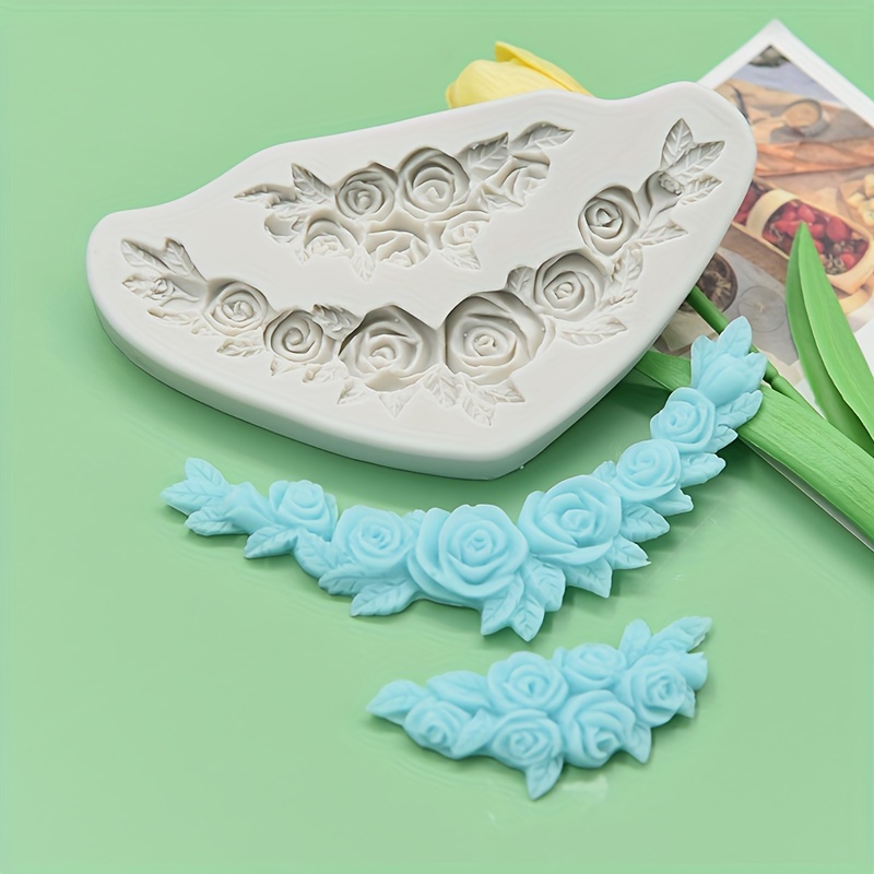 

1pc Flower Flower Vine Silicone Mold Can Be Used To Make Soaps, Plaster, Aromatherapy Candles For Arts And Crafts