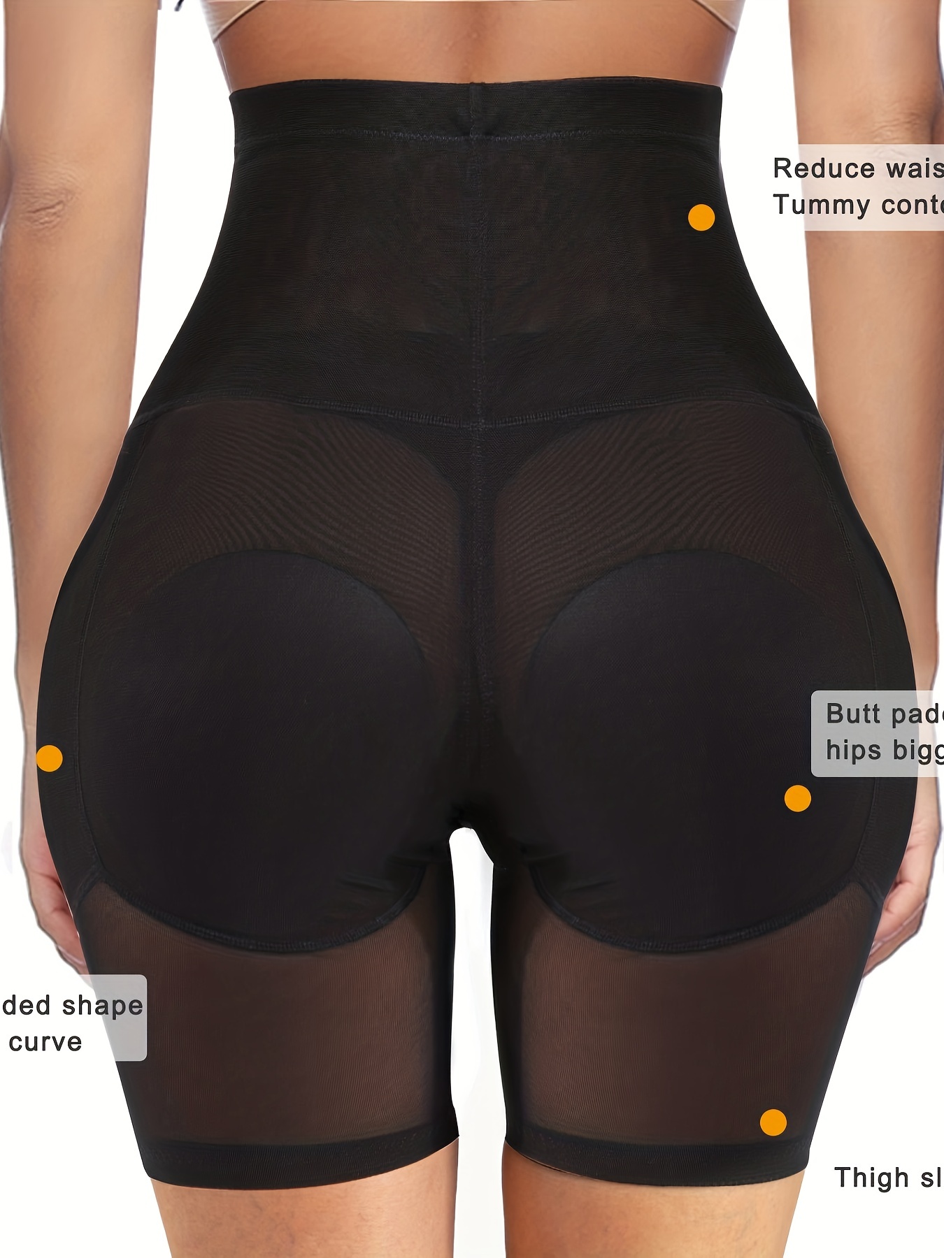JOSERGO Shapewear Shorts for Women Tummy Control Capri Hi-waist